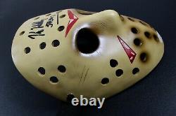 Kane Hodder Signed Resin Prop Replica Jason Voorhees Mask Friday the 13th JSA