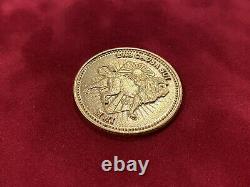 Keanu Reeves John Wick Screen Used Continental High Table Gold Coin Movie Prop