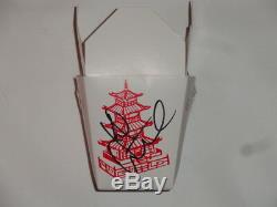 Kiefer Sutherland Signed Chinese Food Maggots Container The Lost Boys Proof Prop