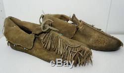 LONE RANGER Movie Prop Johny Depp Native American Leather Shoes Moccasin indian