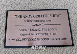 LOWERED PRICE! ORIGINAL Andy Griffith Show costume Season 7, Episode 2 The Lodge