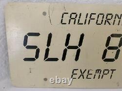 License Plate Death Race 2000 Rare original screen used Movie Prop! California