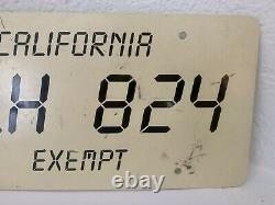 License Plate Death Race 2000 Rare original screen used Movie Prop! California