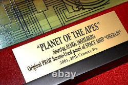 MARK WAHLBERG Signed PLANET OF THE APES Oberon Space PROP, COA, DVD, Frame, UACC