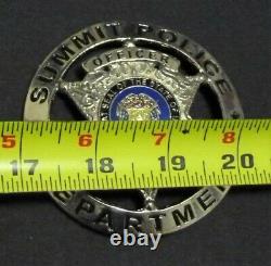 MOSAIC original screen used movie prop SUMMIT UTAH POLICE Badge Silver HBO TV