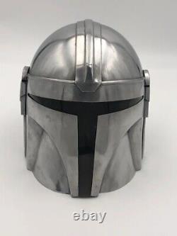 Mandalorian Helmet With Liner & Chin Strap Star Wars, Cosplay Prop Movie Helmet
