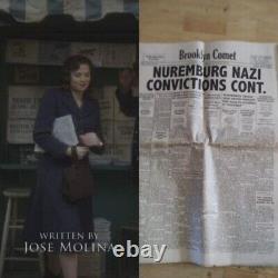 Marvel Original Prop Agent Carter Newspaper with COA
