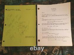 Max Headroom TV Original Production Used personal script used by actor signed