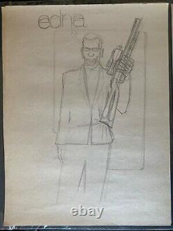 Men In Black MIB Weapon Original Hand Drawn Concept Art Drawing COA Movie Prop