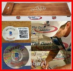 Michael J Fox Back To The Future signed WOOD SKATEBOARD HOVERBOARD Beckett