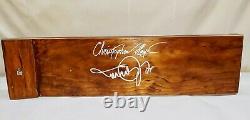 Michael J Fox Christopher Lloyd BTTF signed WOOD SKATEBOARD HOVERBOARD Beckett