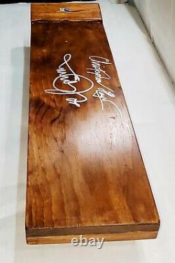 Michael J Fox Christopher Lloyd BTTF signed WOOD SKATEBOARD HOVERBOARD Beckett