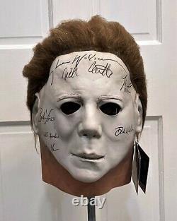 Michael Myers 7X SIGNED Halloween Mask with COAs Rare bust prop statue figure