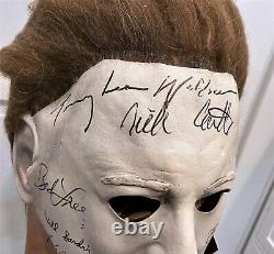 Michael Myers 7X SIGNED Halloween Mask with COAs Rare bust prop statue figure