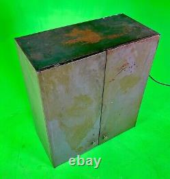 Movie Prop SciFi Antique Steel Cabinet Lab Mad Scientist Horror Screen Used