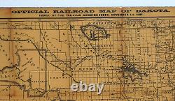 NATIONAL TREASURE 2 MOVIE PROP ON BOARD Dakota Railroad Map 14x17