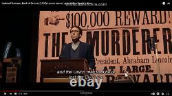 National Treasure 2 Movie Prop Lincoln Assasination $100,000 Broadside 11x17