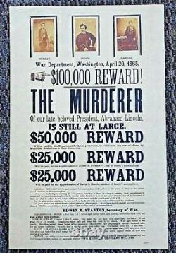 National Treasure 2 Movie Prop Lincoln Assasination $100,000 Broadside 11x17
