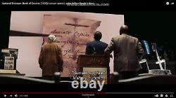 National Treasure 2 Movie Prop Lincoln Murder $100,000 Reward Sign 12x14