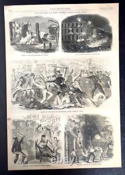 National Treasure 2 Movie Prop on Board Civil War Harpers Weekly 1863 11x16