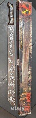 Neca 36 Jason Friday The 13th Machete Prop Signed 10x Celebrity Authentics COA