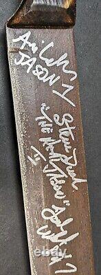 Neca 36 Jason Friday The 13th Machete Prop Signed 10x Celebrity Authentics COA