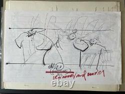 Nightmare Before Christmas Oogie Boogie Storyboard Concept Art Movie Prop COA