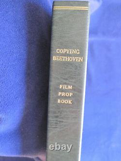 ORIGINAL MOVIE PROP BOOK for COPYING BEETHOVEN ED HARRIS & DIANE KRUGER Film