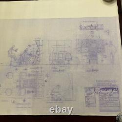 Original Crimson Tide Submarine Complete Set Filming Blueprint Set ALL LOTS