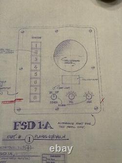 Original Crimson Tide Submarine Complete Set Filming Blueprint Set ALL LOTS