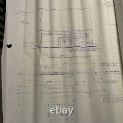 Original Crimson Tide Submarine Complete Set Filming Blueprint Set ALL LOTS