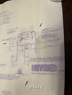 Original Crimson Tide Submarine Complete Set Filming Blueprint Set ALL LOTS