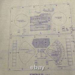 Original Crimson Tide Submarine Helm Control Room Blueprint Set Plan 15 PAGES