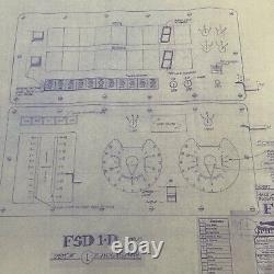 Original Crimson Tide Submarine Helm Control Room Blueprint Set Plan 15 PAGES