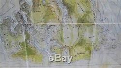 Original JP Jurassic Park 2 Requisite Prop Landkarte Map of Isla Sorna 1997 COA
