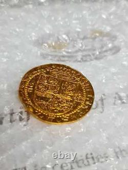 Original Prop Coin Pirates Of The Caribbean Rare Used DISNEY WITH CERTIFICATE