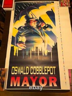 Oswald Cobblepot for Mayor Original Prop Poster Printers Test Proof