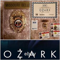 Ozark Tv Series Productin Used Missouri Belle Security Badge And ID Set. With COA
