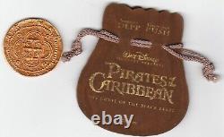 PIRATES OF THE CARIBBEAN Original Movie Film Prop Gold Coin Rare Disney POTC HTF
