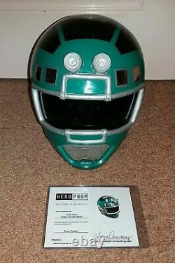 POWER RANGERS TURBO Green Turing Helmet Promotional Prop with COA