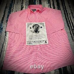 Pablo Escobar Personal Worn Shirt With COA and Notarized Medellin Colombia