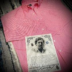 Pablo Escobar Personal Worn Shirt With COA and Notarized Medellin Colombia