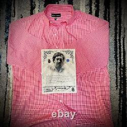 Pablo Escobar Personal Worn Shirt With COA and Notarized Medellin Colombia