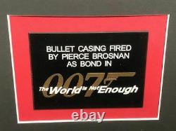 Pierce Brosnan James Bond 007 Spent Bullets in frame with COA