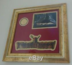 Pirates Of The Carribean Production Gold Coin (used on film) in Framed Display