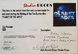 Planet of the Apes POA Human Pine Costume COA and shoes from the Movie
