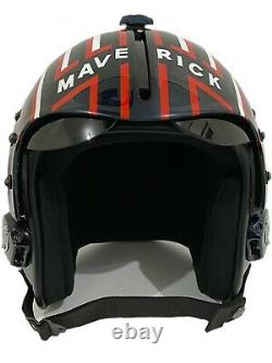 Polyst Fighter Pilot Maverick Helmet TOP Gun Movie Prop Naval Aviator USN HGU-33