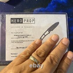 Production used Marvel The Avengers Hawkeye (Jeremy Renner) Throwing Knife coa
