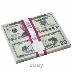 Prop Replica Money 20 Bills (1,000 pcs)