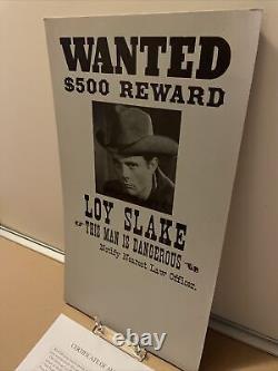 RAWHIDE movie Prop Western Tv Show PRODUCTION MADE WANTED POSTER FLYER 1959 R1